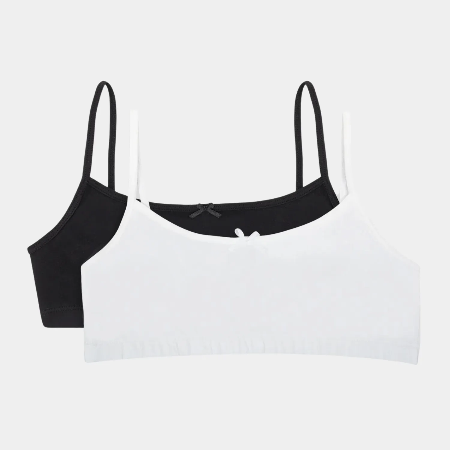 2pk Cotton rich Crop tops