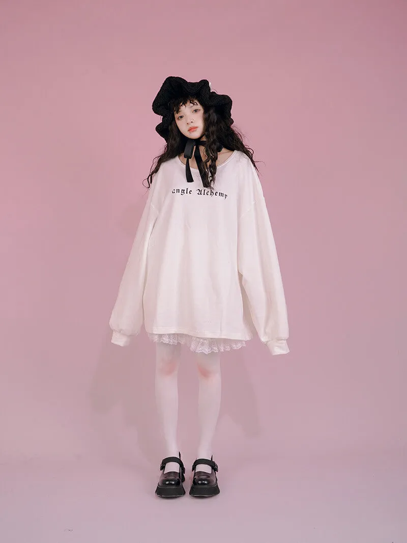 Angel Wings Loose Sweatshirt