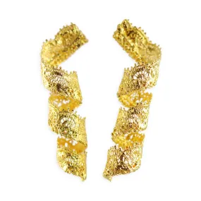 Azéline Lace Swirl and Drop Earrings