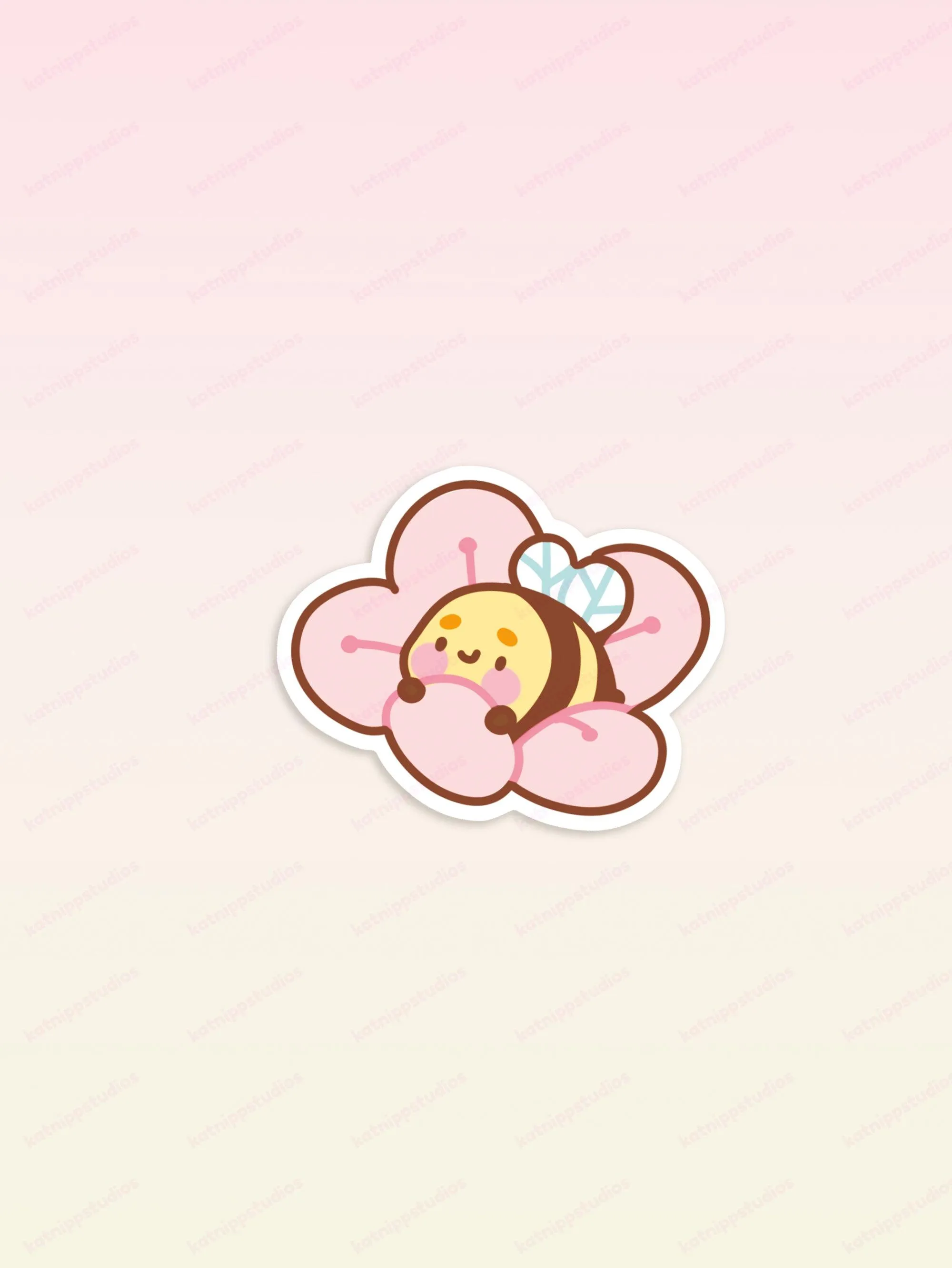 Bumblebutt Sakura Flower Die-Cut Vinyl Sticker | Cute Kawaii Decor