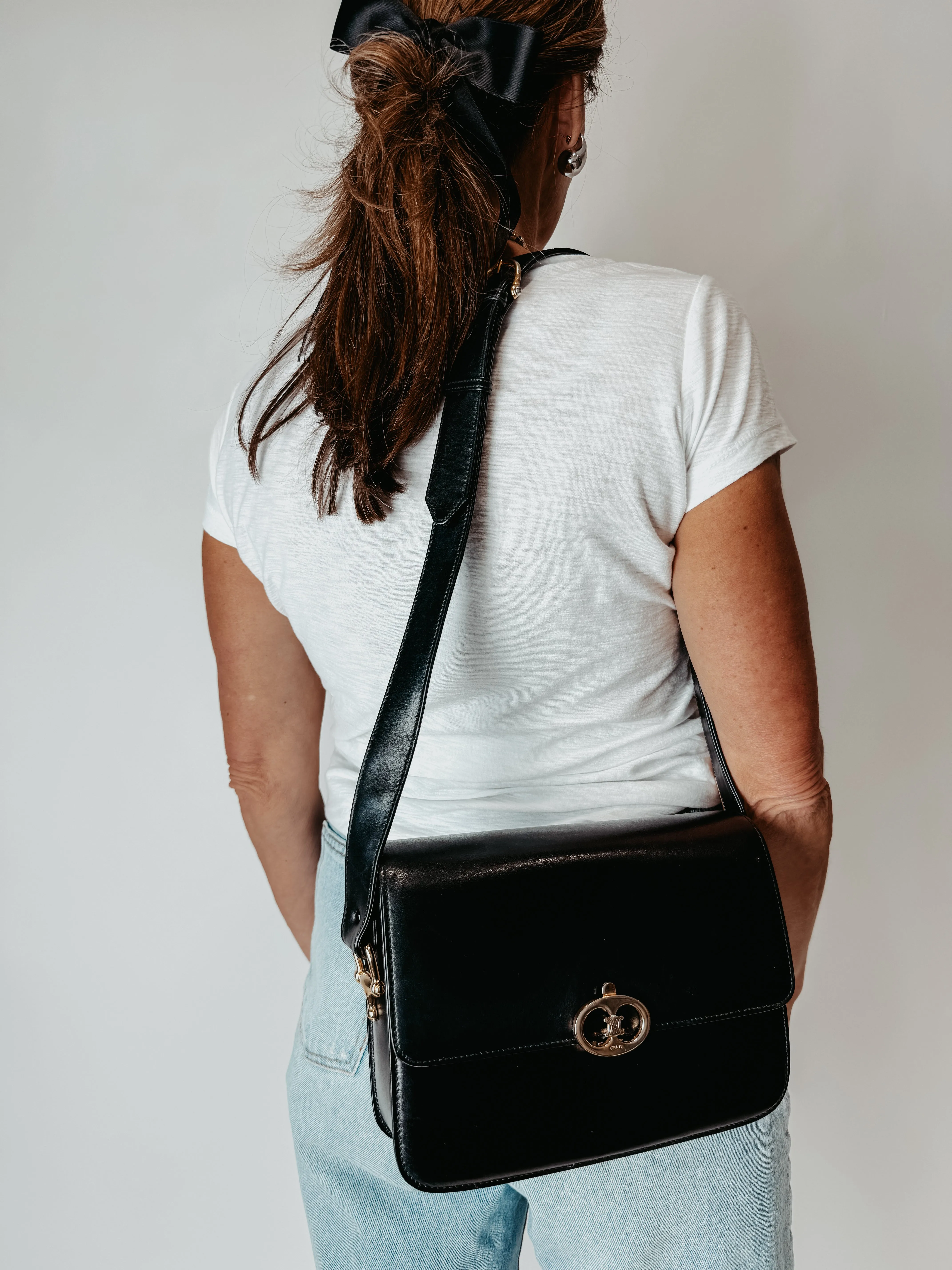 Celine Triomphe Vintage Shoulder Bag