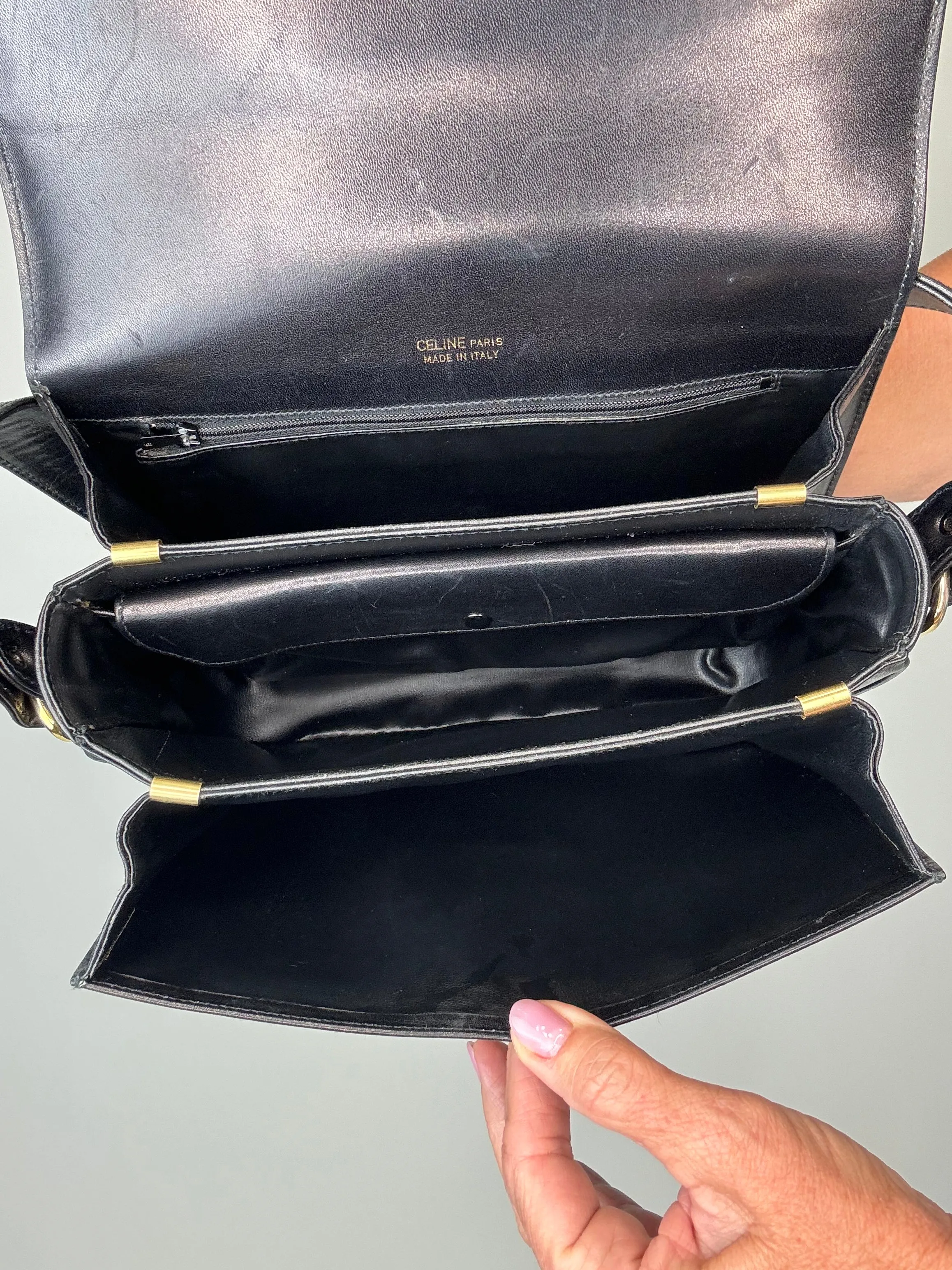 Celine Triomphe Vintage Shoulder Bag