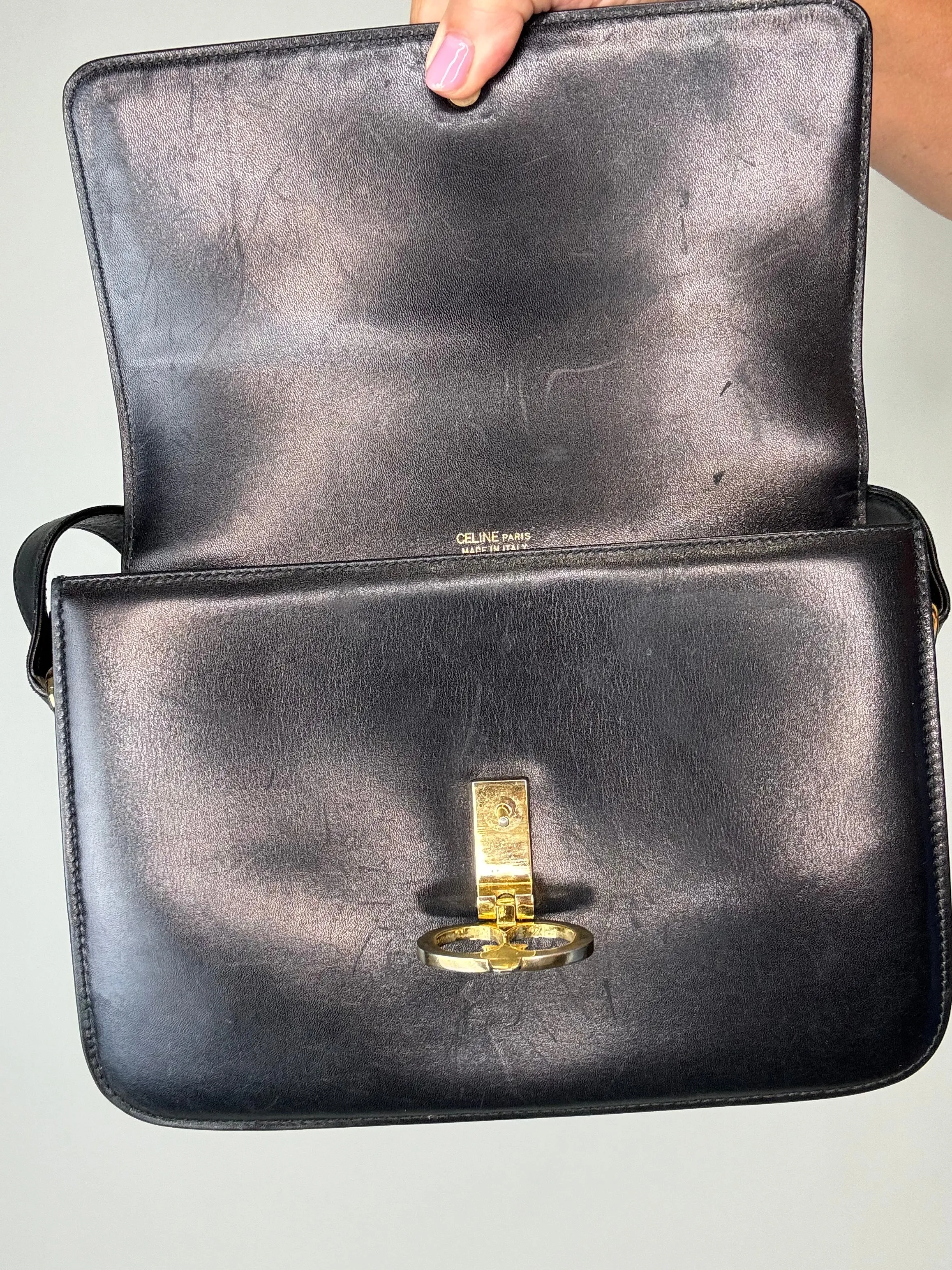 Celine Triomphe Vintage Shoulder Bag