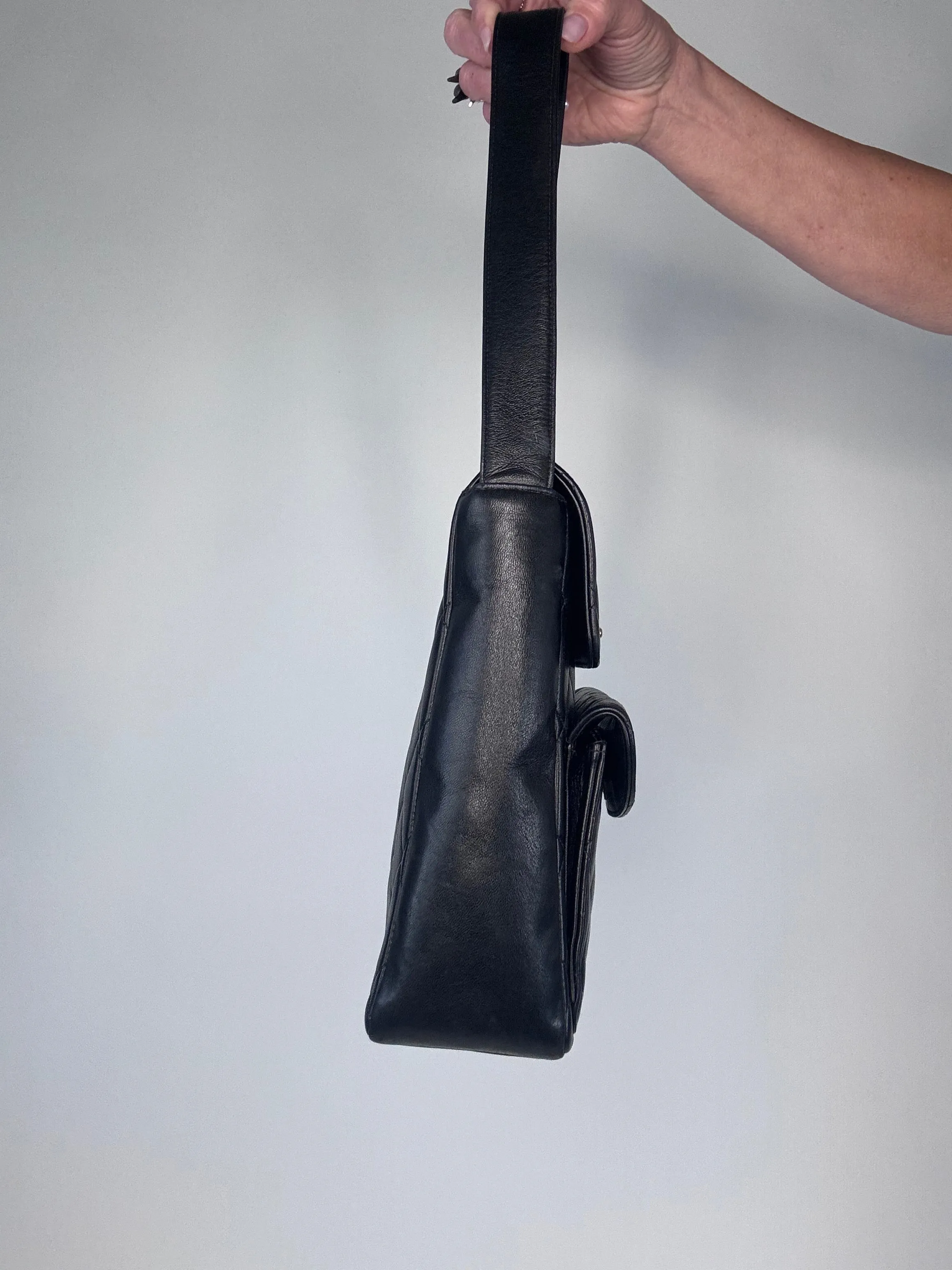 Chanel Vintage Double Turnlock Ulta Rare Lambskin Bag