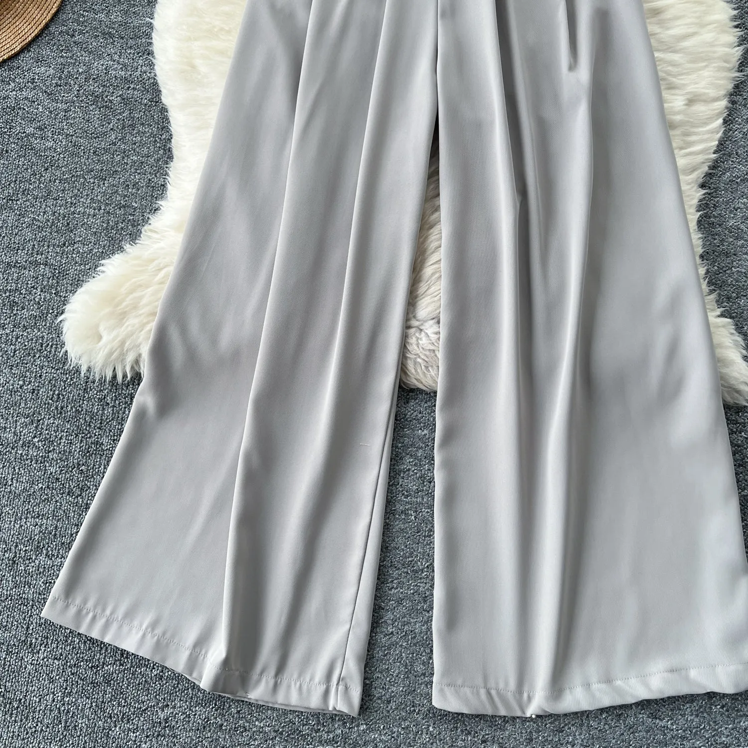Chic Backless V-neck Halter Jumpsuits