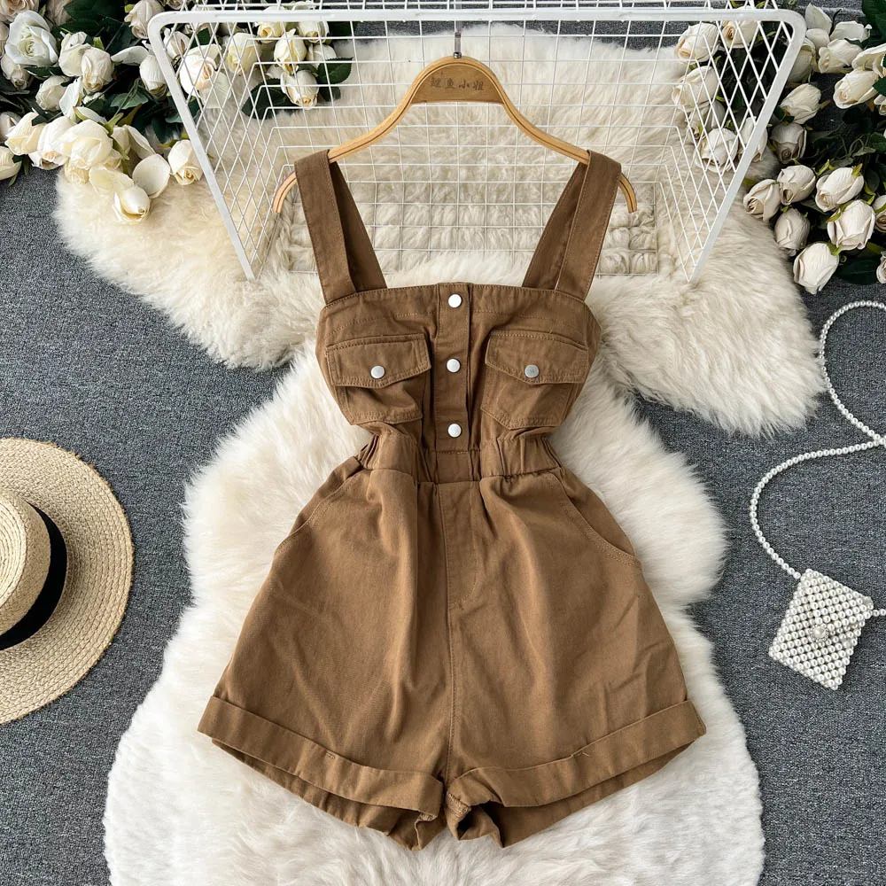 Chic Rolled Hem Loose Fit Jumpsuit