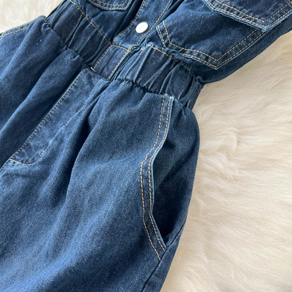 Chic Rolled Hem Loose Fit Jumpsuit