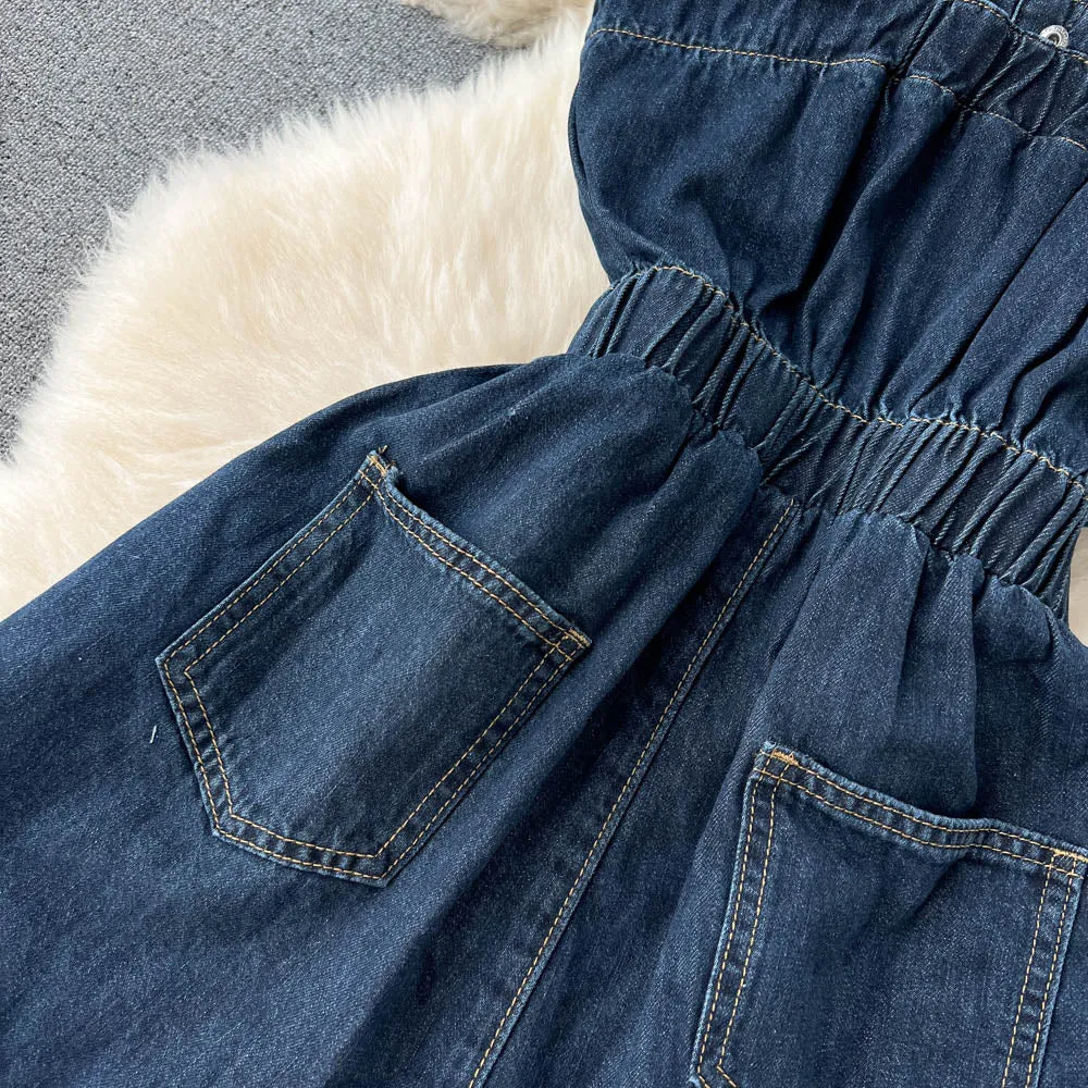 Chic Rolled Hem Loose Fit Jumpsuit