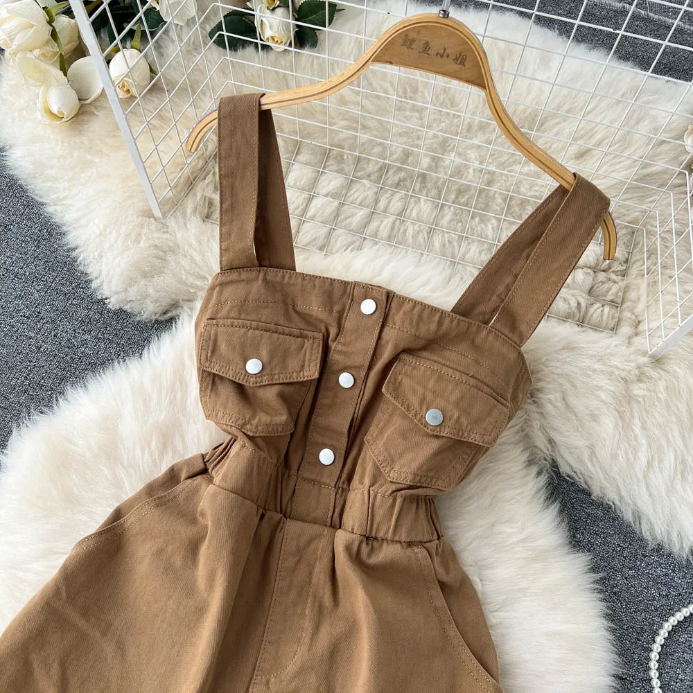 Chic Rolled Hem Loose Fit Jumpsuit