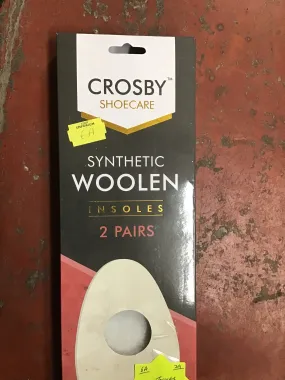 Crosby Shoe Synthetic Woolen Insoles 2 Pairs