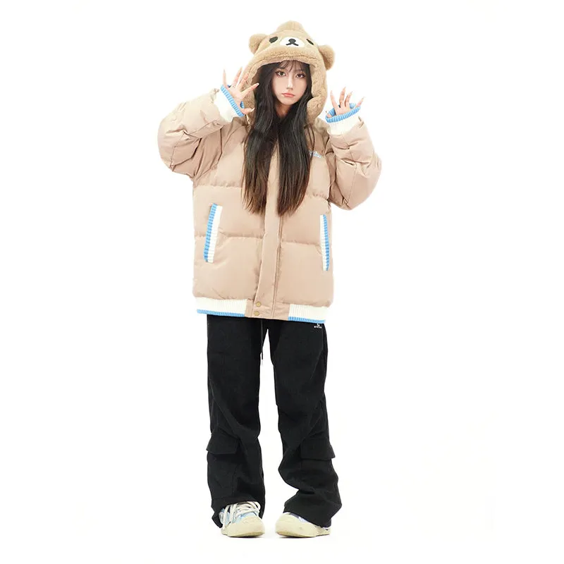 Cute Cartoon Bear Loose Coat