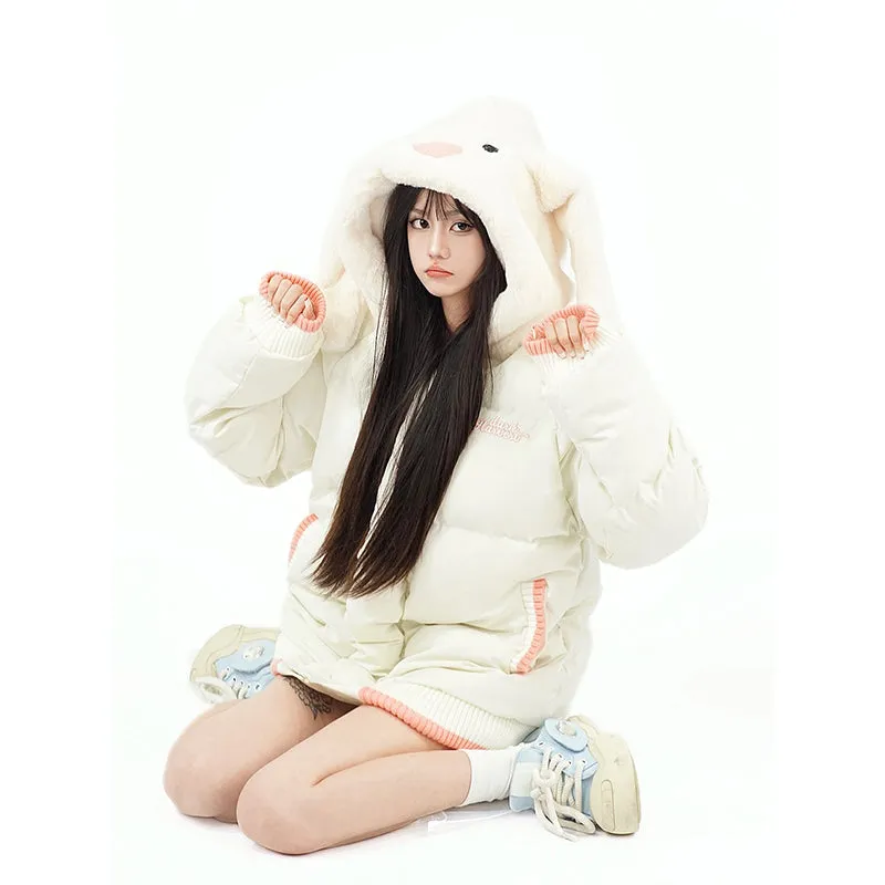 Cute Cartoon Bear Loose Coat