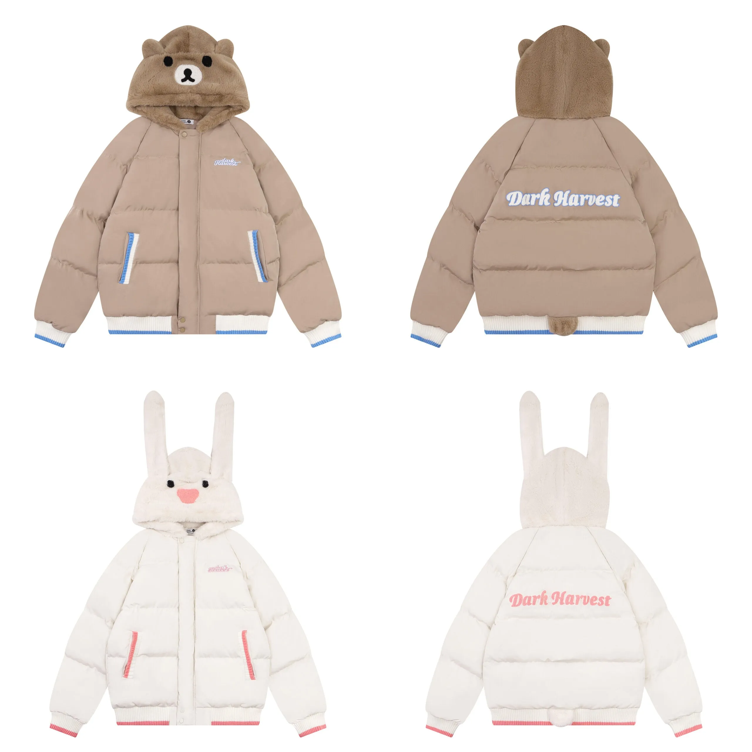 Cute Cartoon Bear Loose Coat