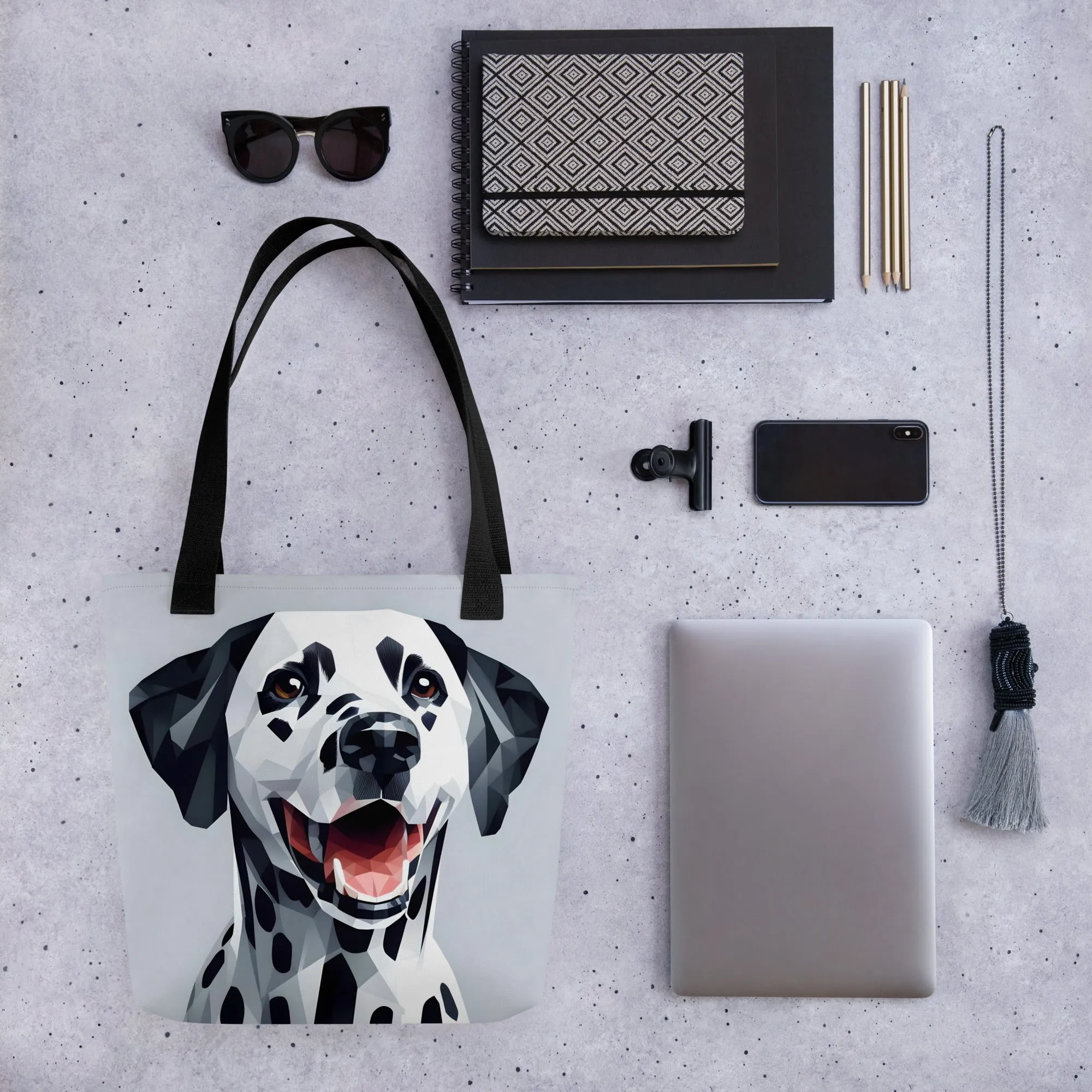 Dalmatian Gray Tote Bag