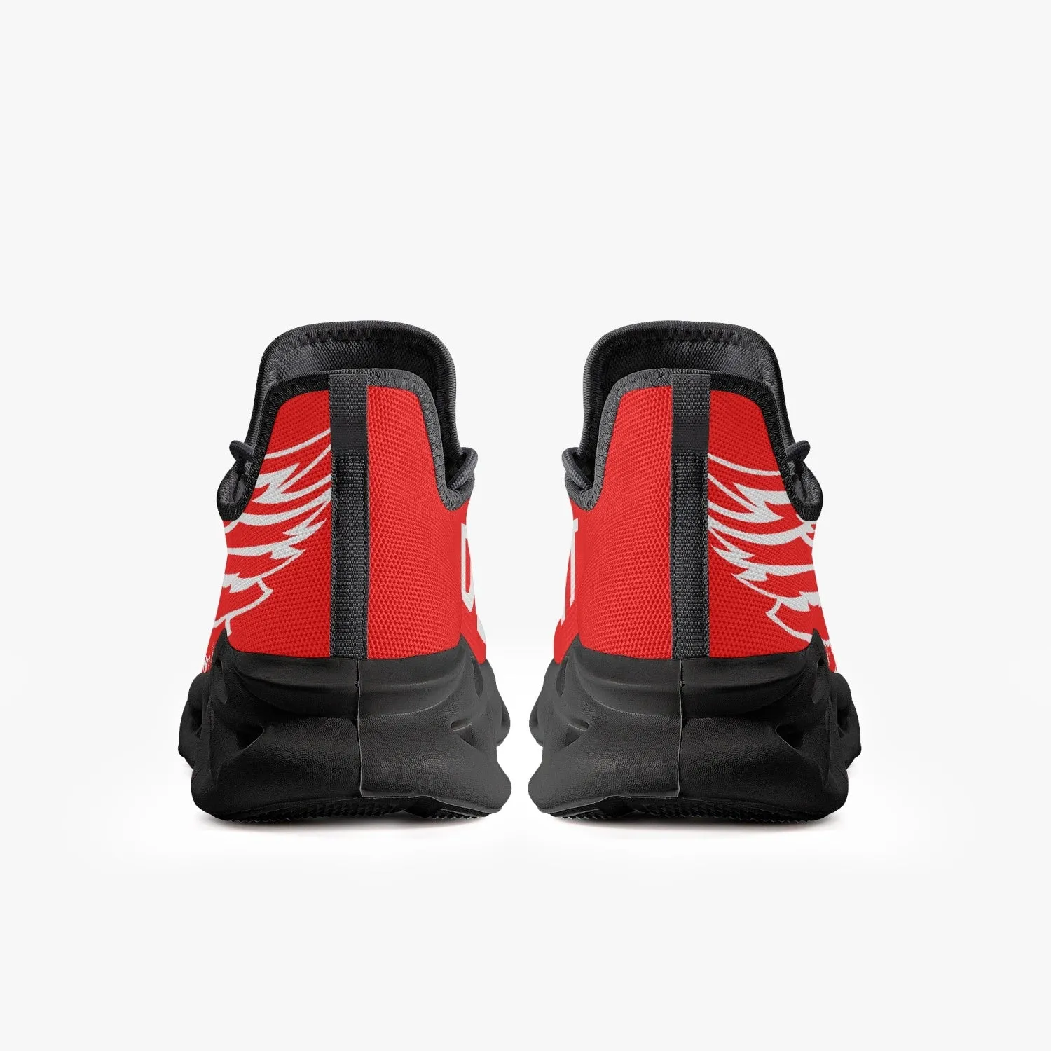 Detroit Hockey Bounce Mesh Knit Sneakers - Black Sole