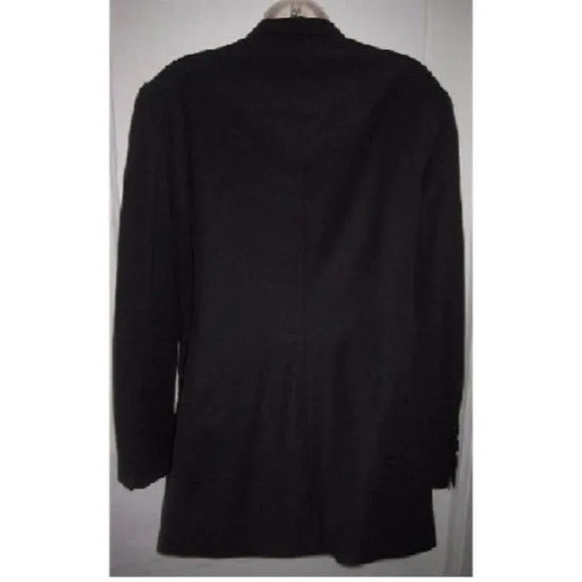 Escada Lightweight Black Wool Vintage Blazer
