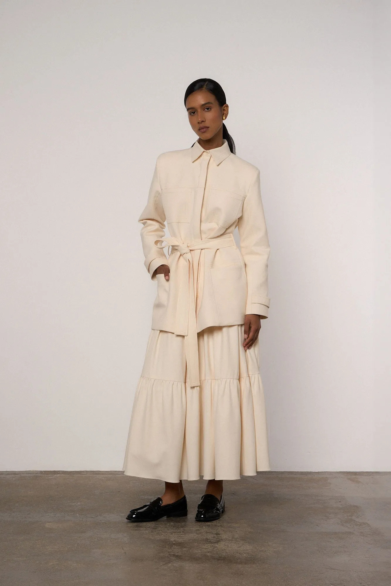 Farah Skirt in Cream
