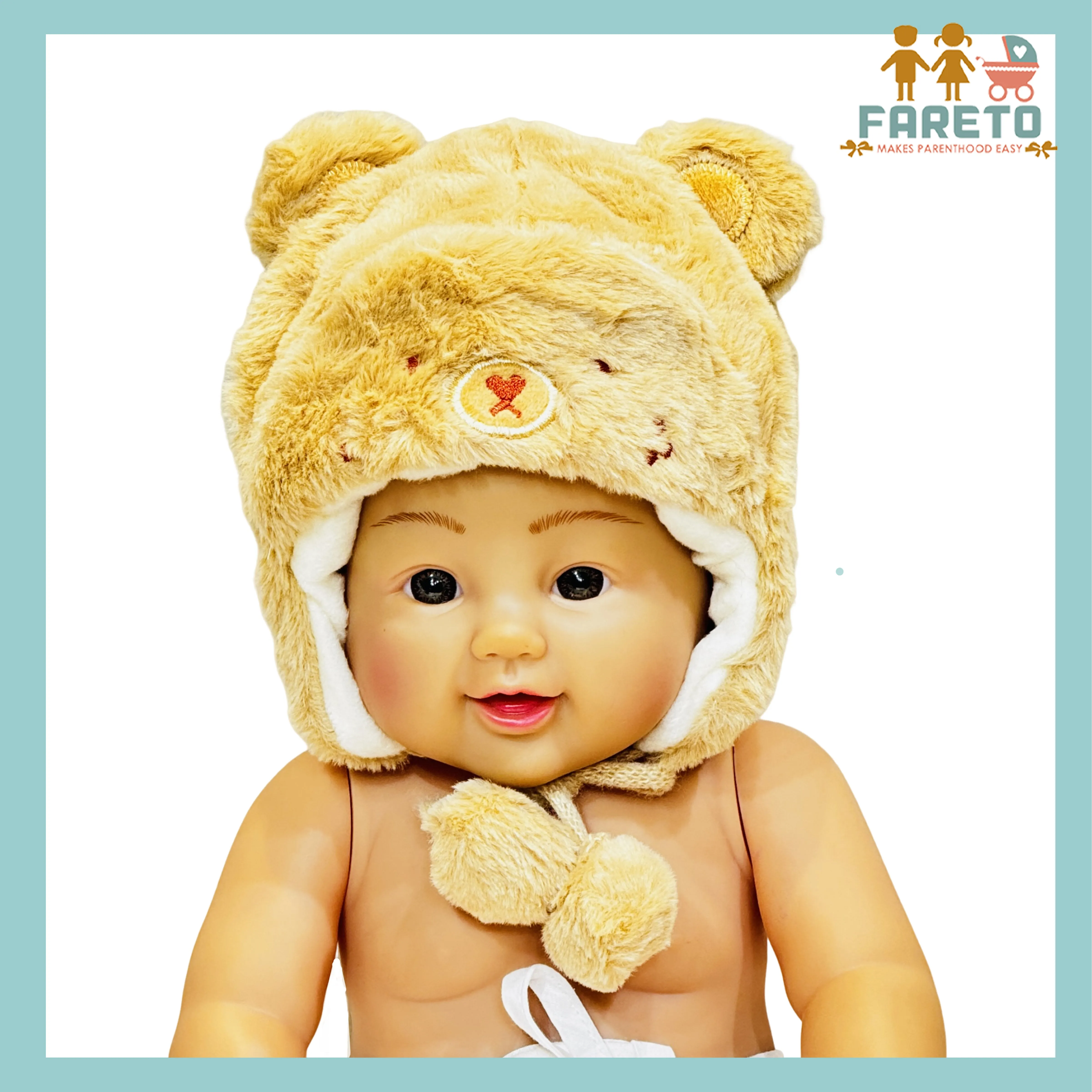 Fareto New Born Baby Super Warm Winter Wollen Cap (Pack of 1)(0-18 Months )Color: As Per The Availability