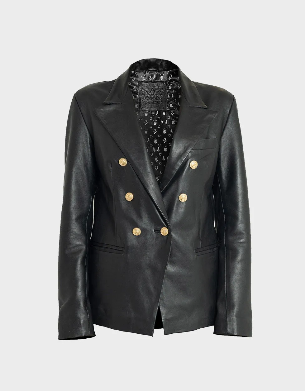 Francesca Leather Blazer