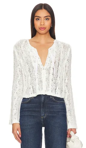 Free People Robyn Cardi in White