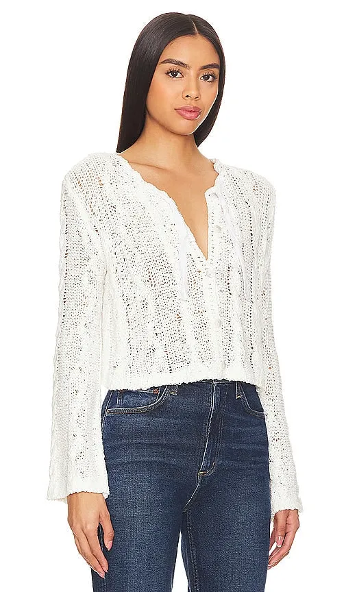Free People Robyn Cardi in White