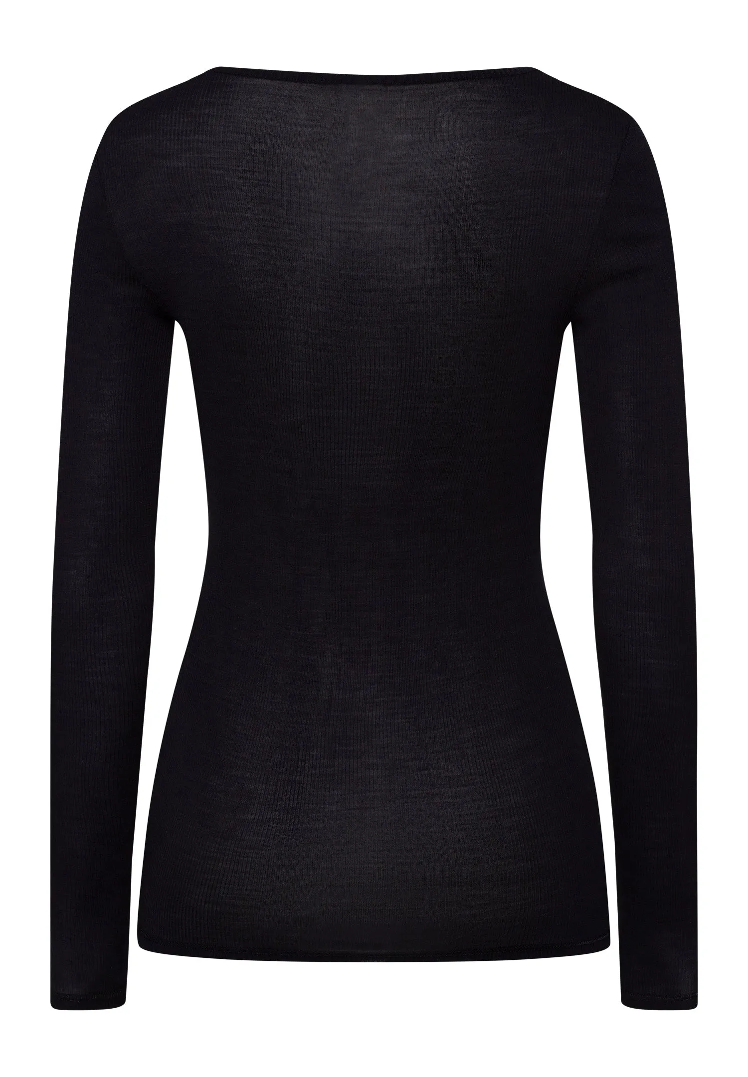 Hanro Woolen Lace L/Slv Shirt