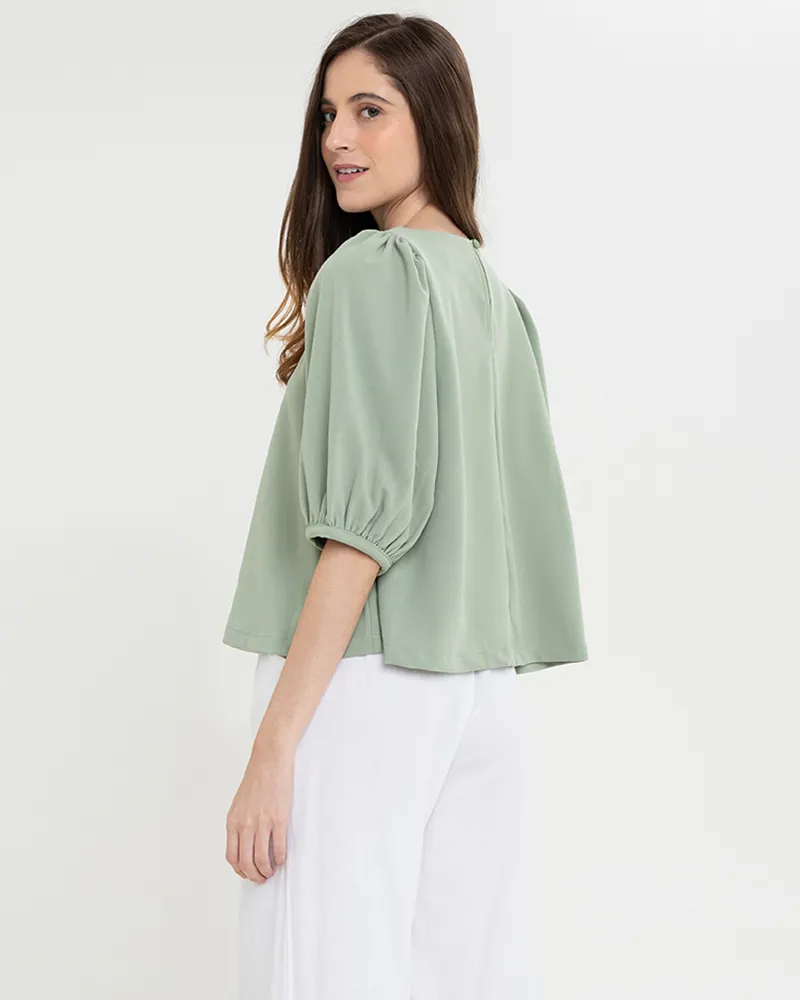 Lexi Puffed Sleeves Loose Top