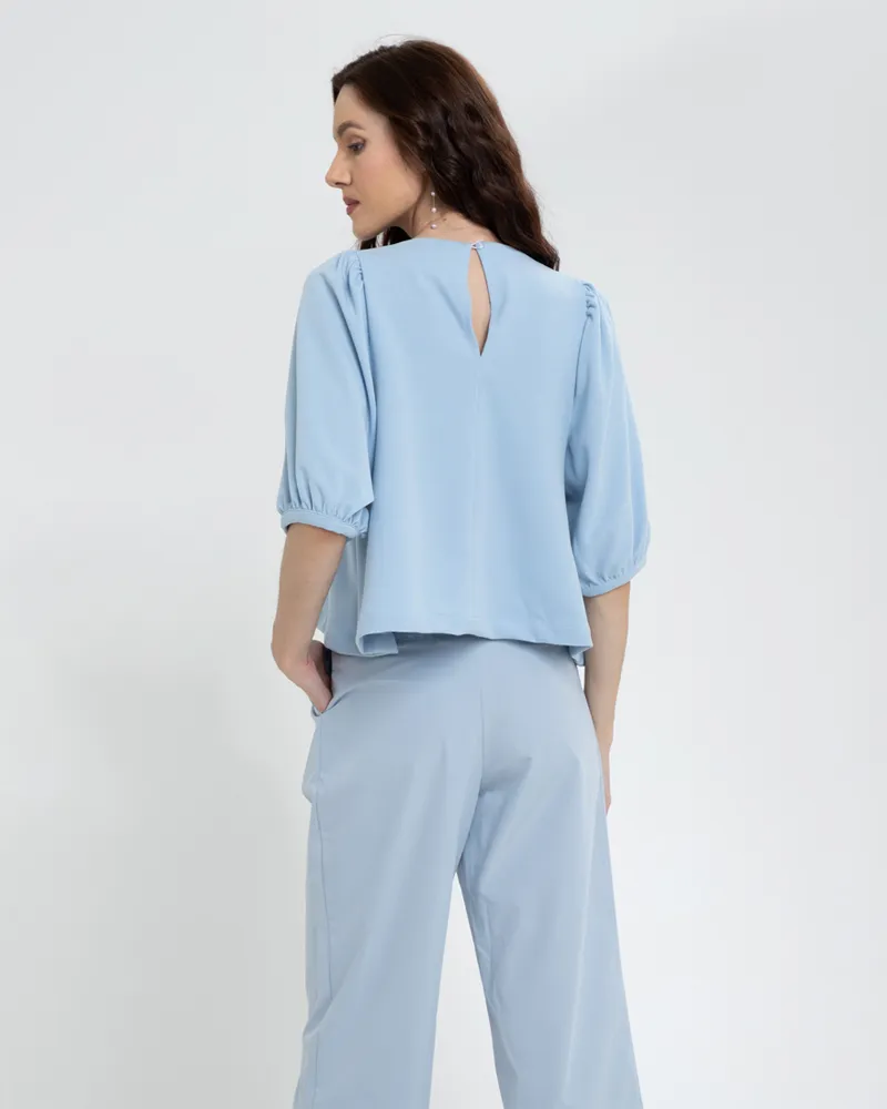 Lexi Puffed Sleeves Loose Top