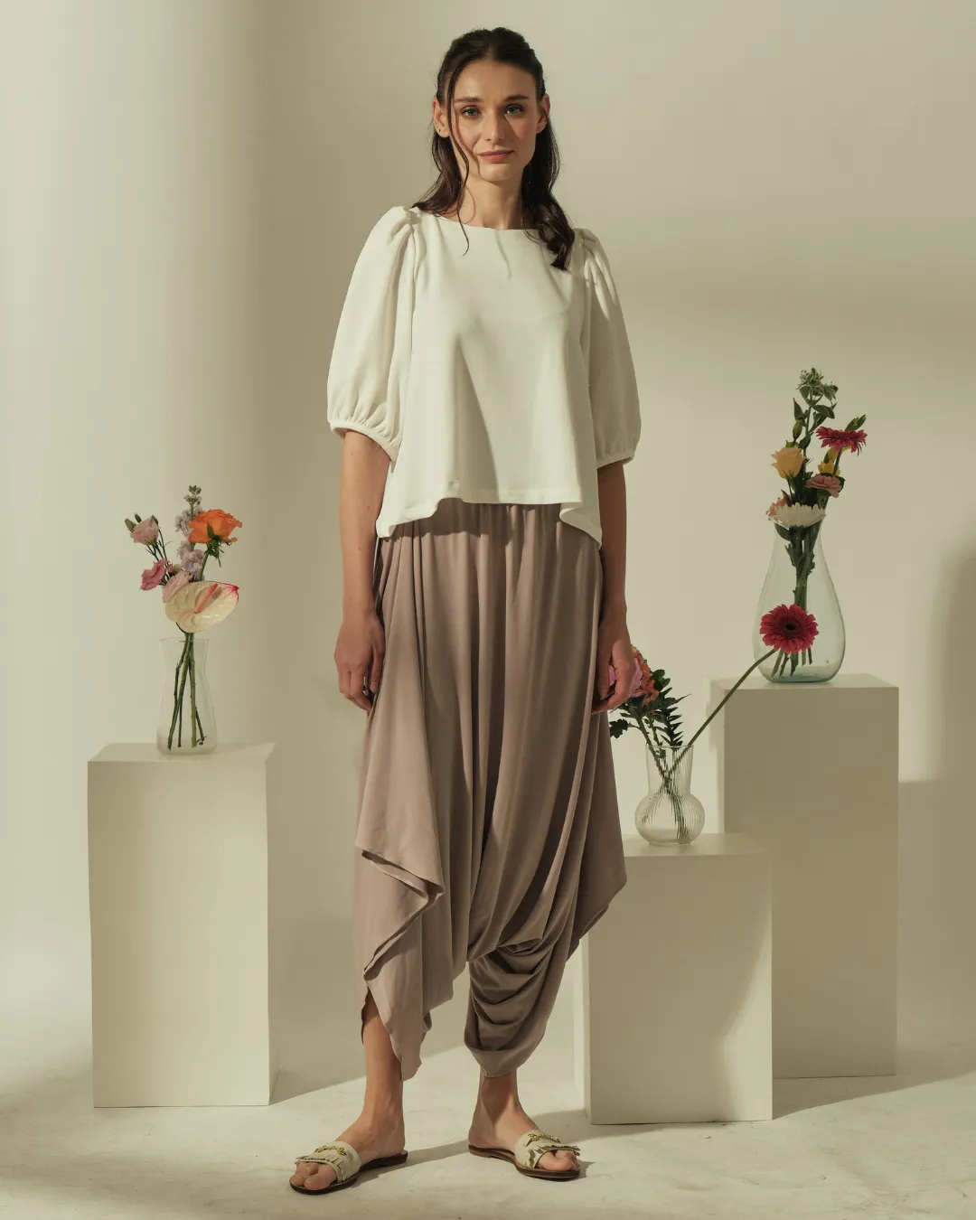 Lexi Puffed Sleeves Loose Top
