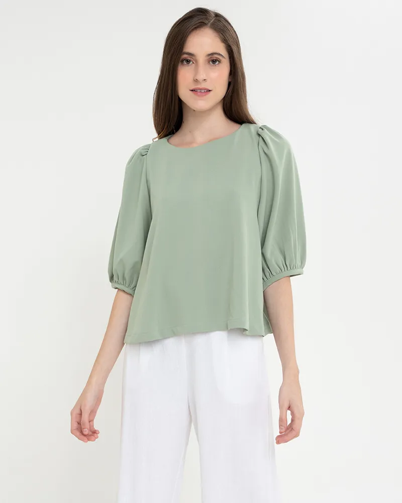 Lexi Puffed Sleeves Loose Top