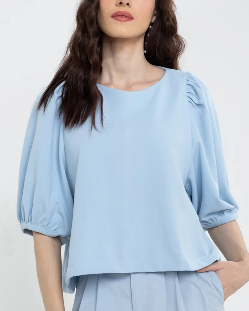 Lexi Puffed Sleeves Loose Top