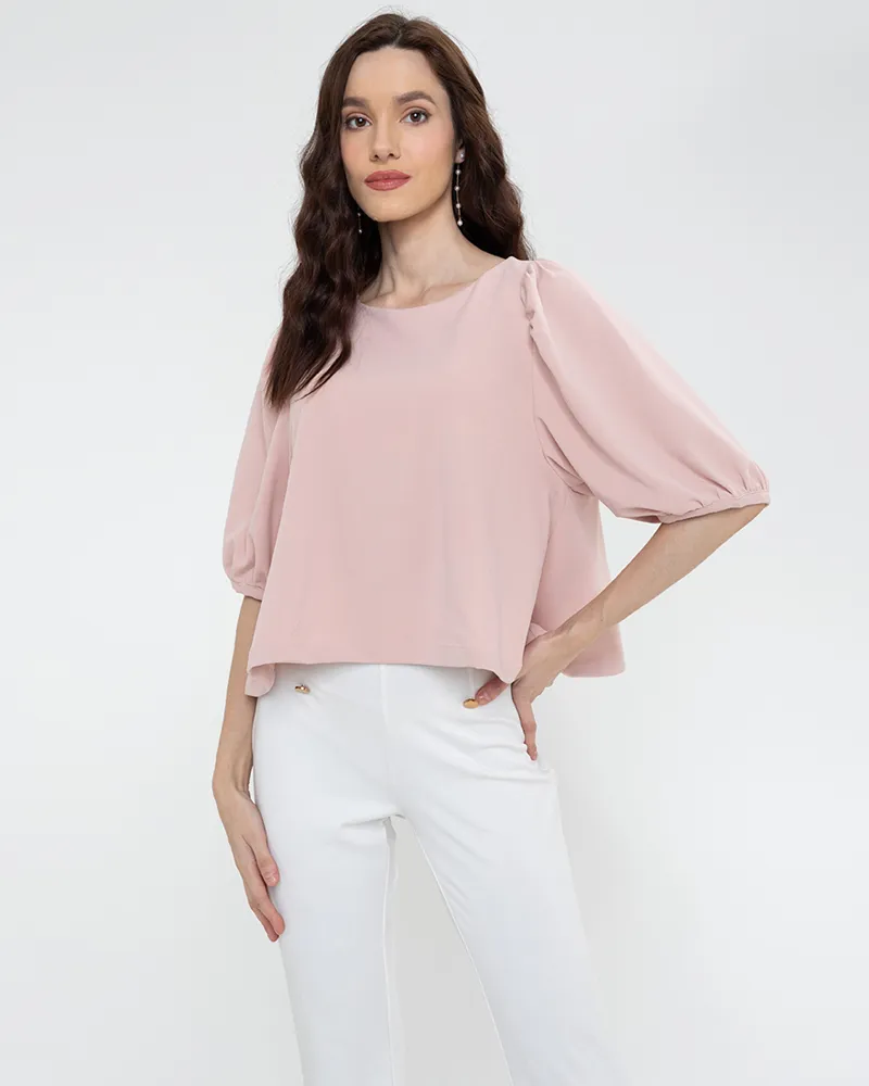 Lexi Puffed Sleeves Loose Top