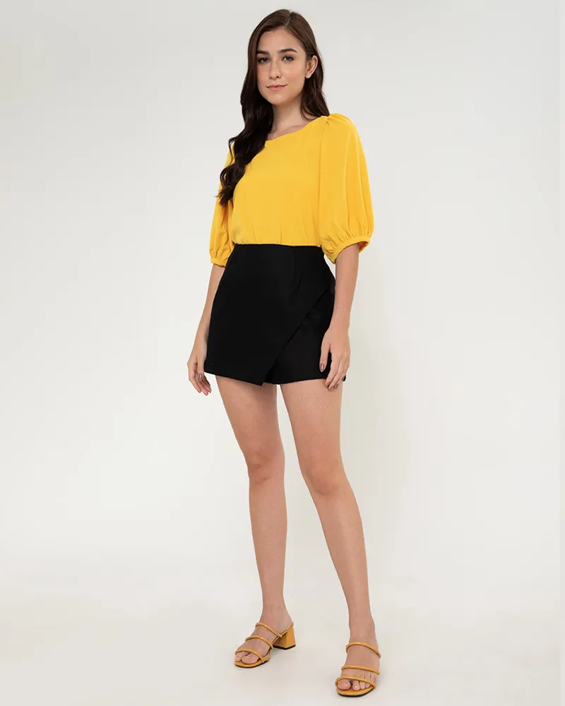 Lexi Puffed Sleeves Loose Top