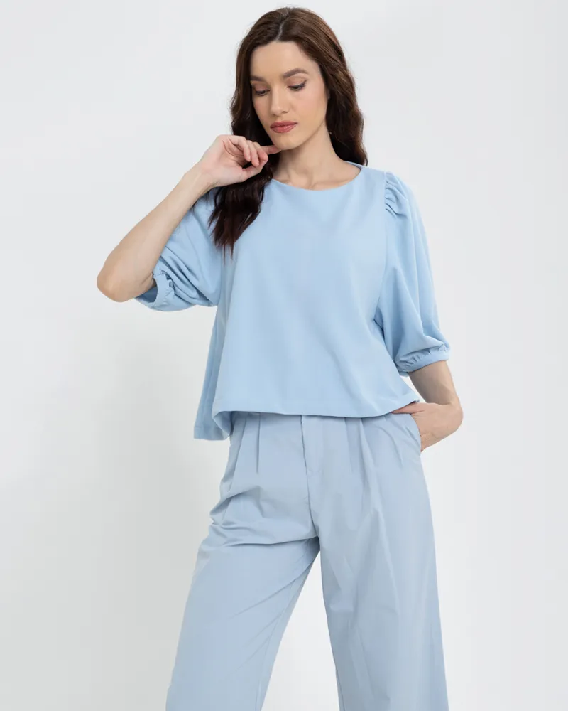 Lexi Puffed Sleeves Loose Top