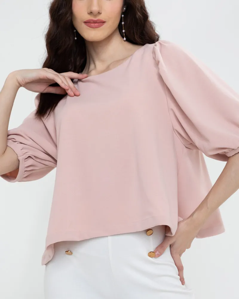Lexi Puffed Sleeves Loose Top