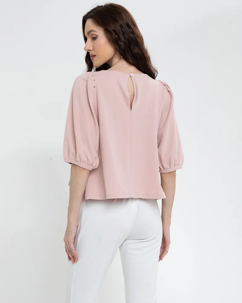 Lexi Puffed Sleeves Loose Top