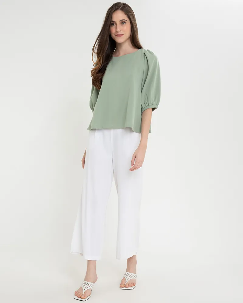 Lexi Puffed Sleeves Loose Top