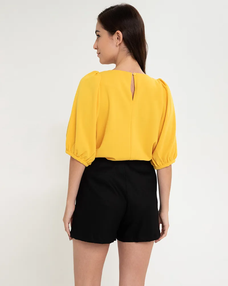 Lexi Puffed Sleeves Loose Top