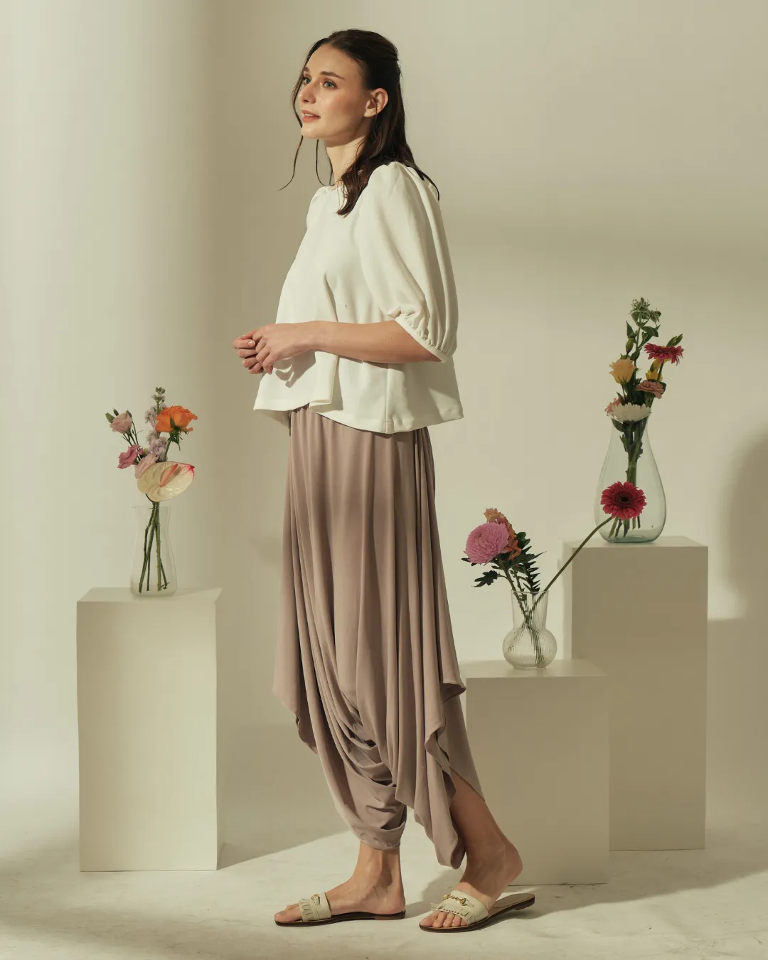 Lexi Puffed Sleeves Loose Top