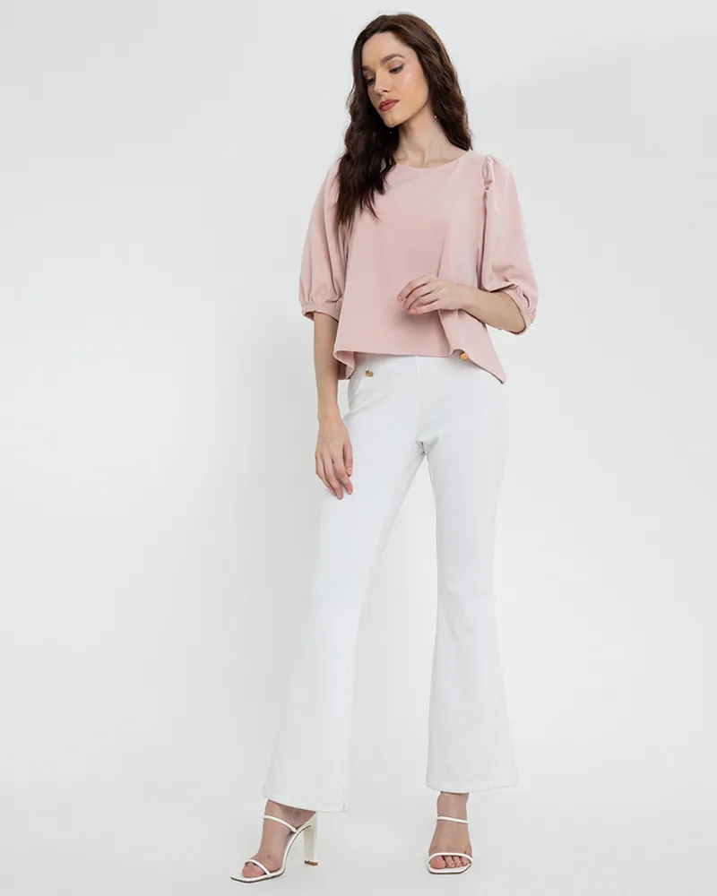 Lexi Puffed Sleeves Loose Top