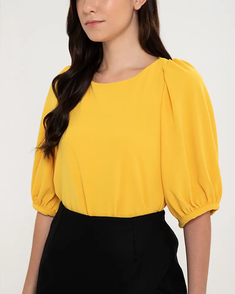 Lexi Puffed Sleeves Loose Top
