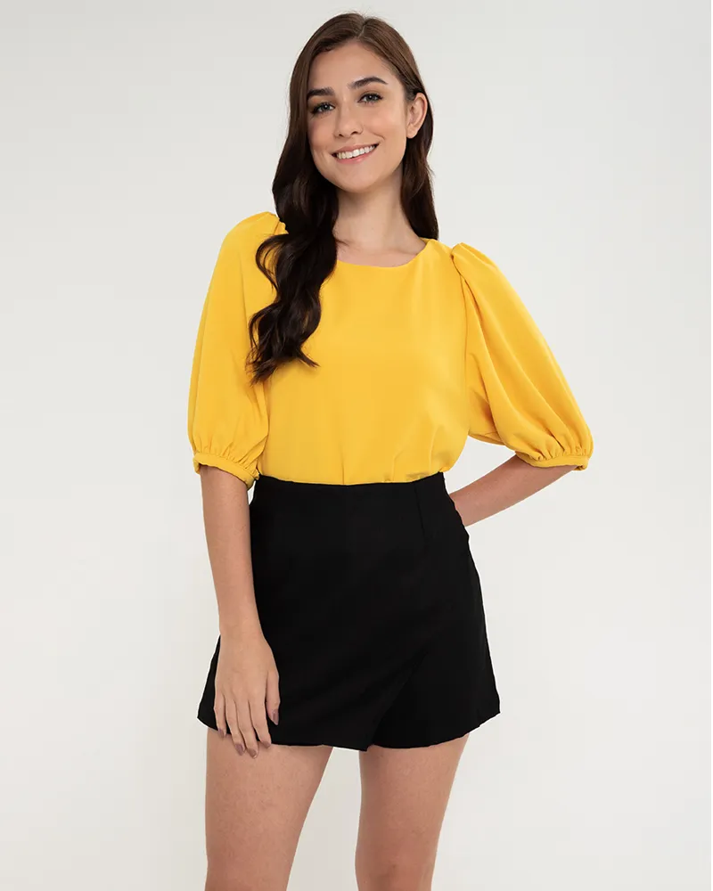 Lexi Puffed Sleeves Loose Top
