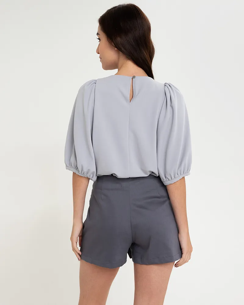 Lexi Puffed Sleeves Loose Top