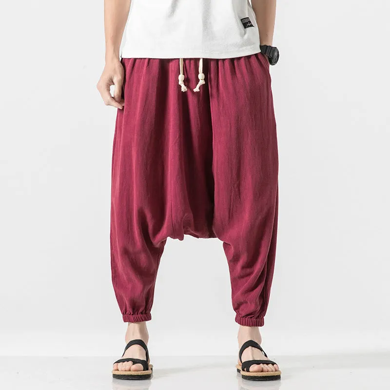 Loose Fit Drop Crotch Pants