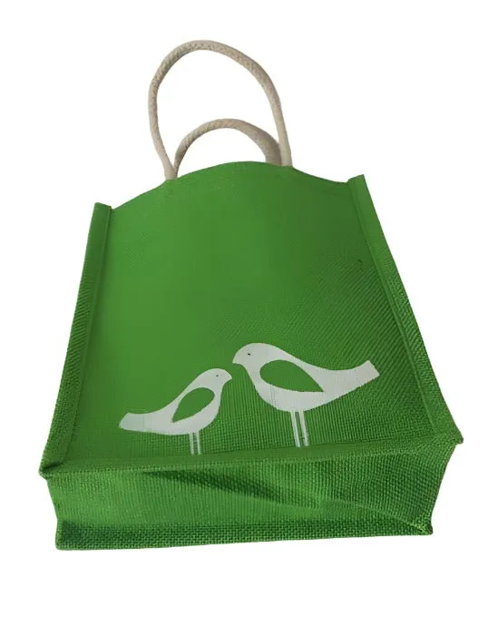 Love Bird Jute bag