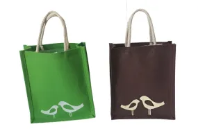 Love Bird Jute bag