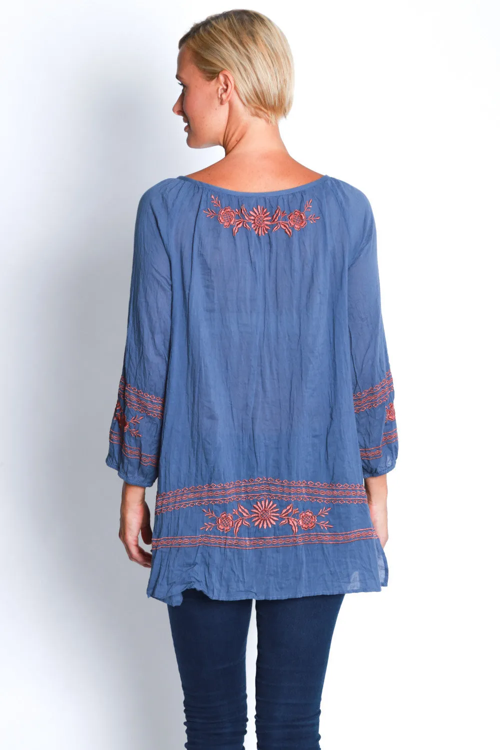 Mimosa Top in Denim