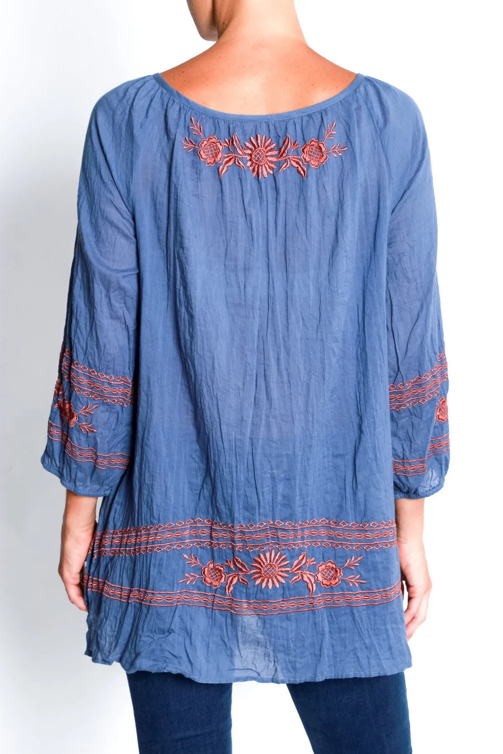 Mimosa Top in Denim