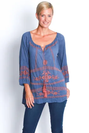 Mimosa Top in Denim