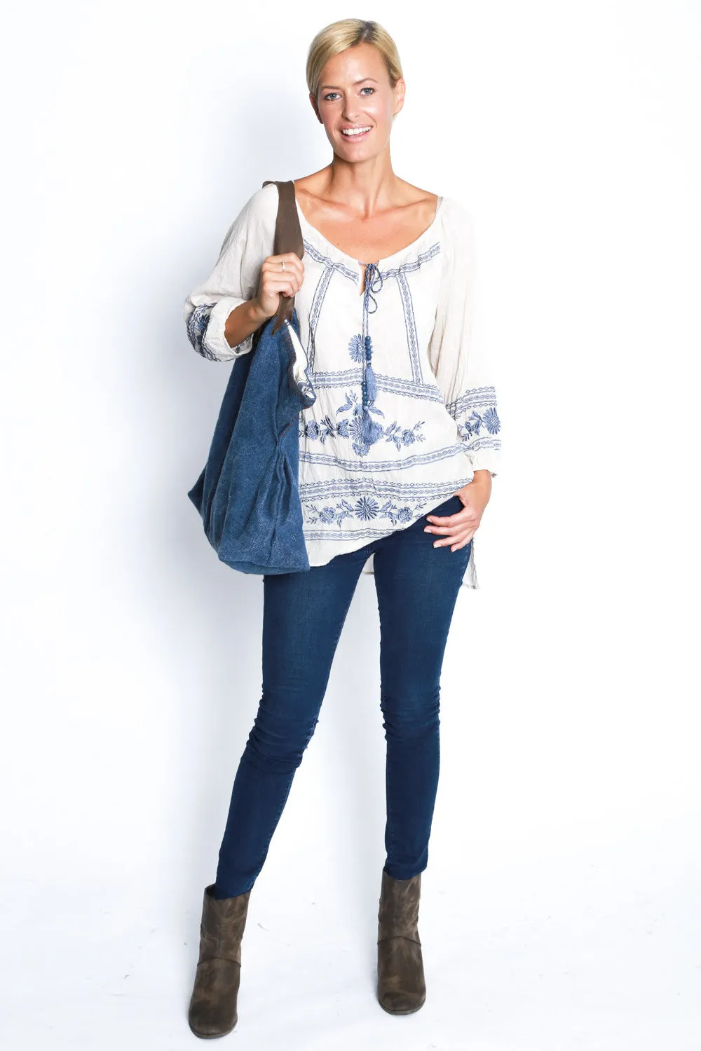 Mimosa Top in White